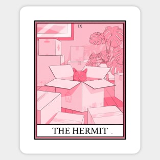 Hermit Cat Tarot Sticker